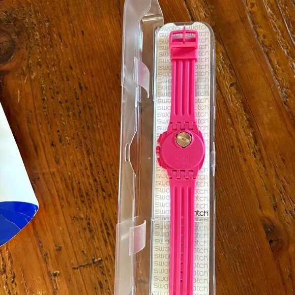 NWT Swatch Watch Chrono Huyana, Pink Unisex 2009 SUIP400 - Picture 8 of 12